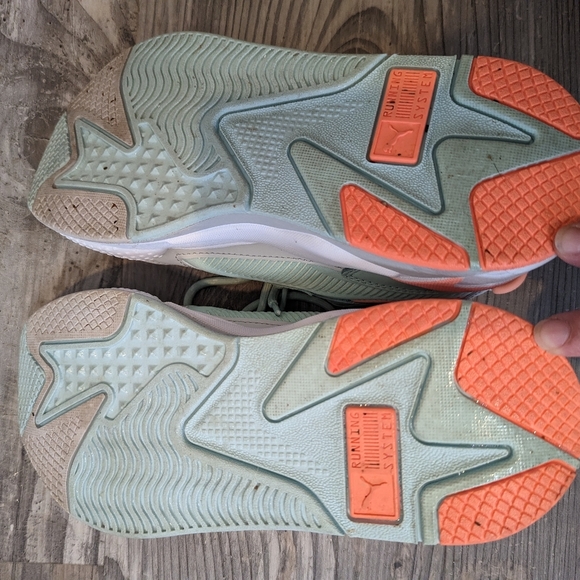 Puma RS-X women's running athletic shoes mint green pink Sz 7 - Picture 8 of 8